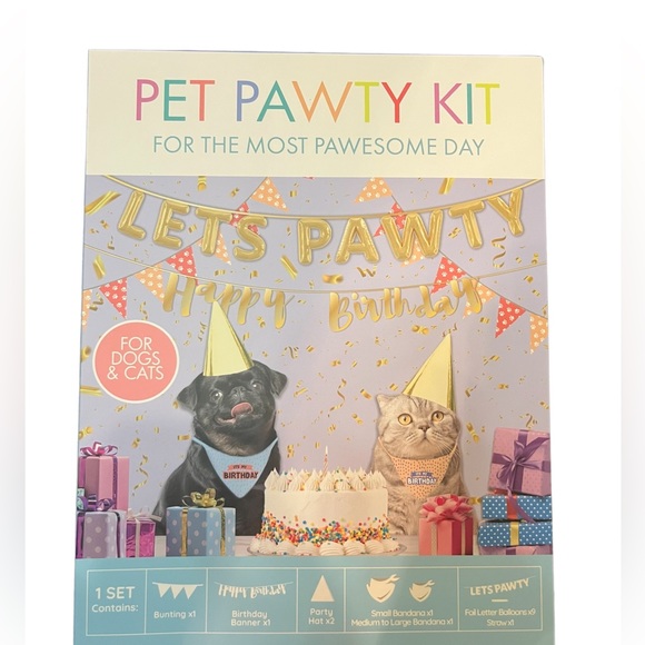 Paladone Other - Pet Pawty Kit (NIB) (For Cats & Dogs)